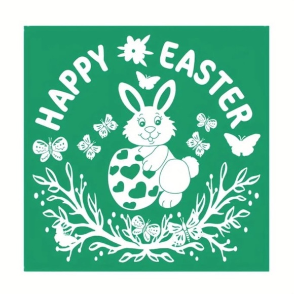 Reusable Self Adhesive Silk Screen Easter Like Chalk Couture - Picture 1 of 1